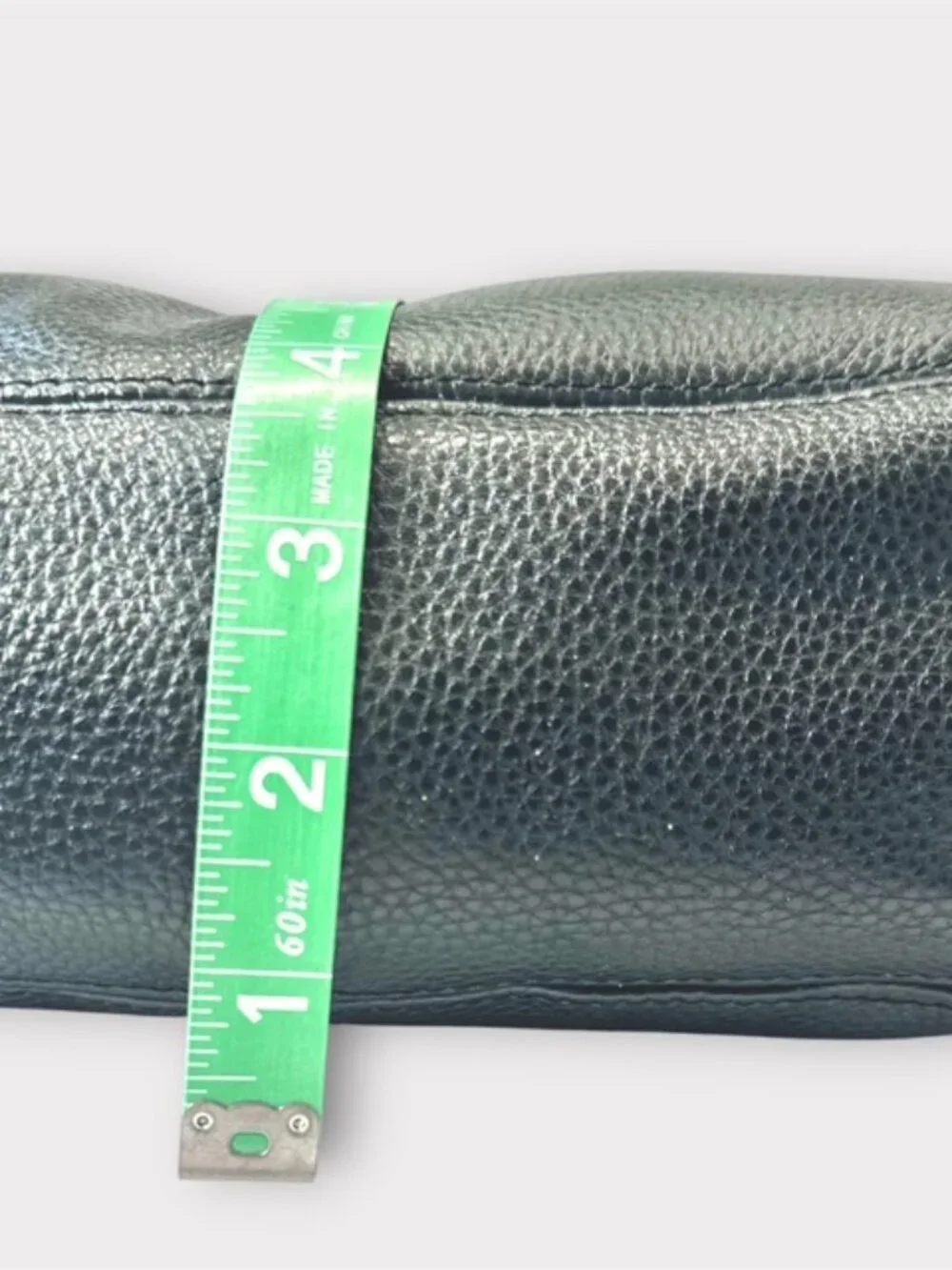 Giani Bernini Womens Leather Hobo Bag Purse Plaid Lining Black Pebble Leather - Picture 9 of 14